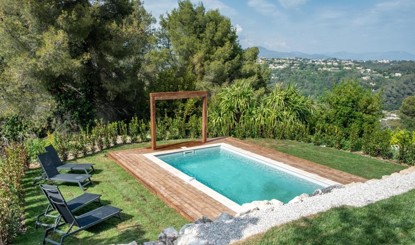 Saint Paul De Vence A La Vue Imprenable Villa Luaran gambar